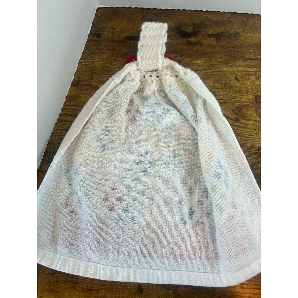 Set 2 Crochet Top Hanging Kitchen Towels Colorful Nordic Farmhouse Decor - Picture 9 of 11